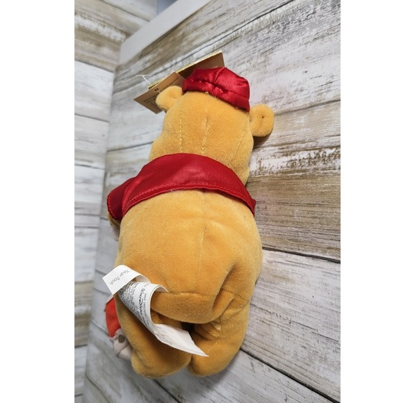 Vintage Disney Winnie the Pooh Plush 2000 New Year Bean Bag Doll with Tags - Picture 6 of 7